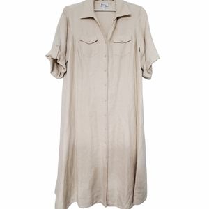 Charter Club Linen Shirt Tunic Dress